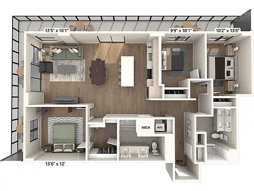 Floor plan C01-Scheme2