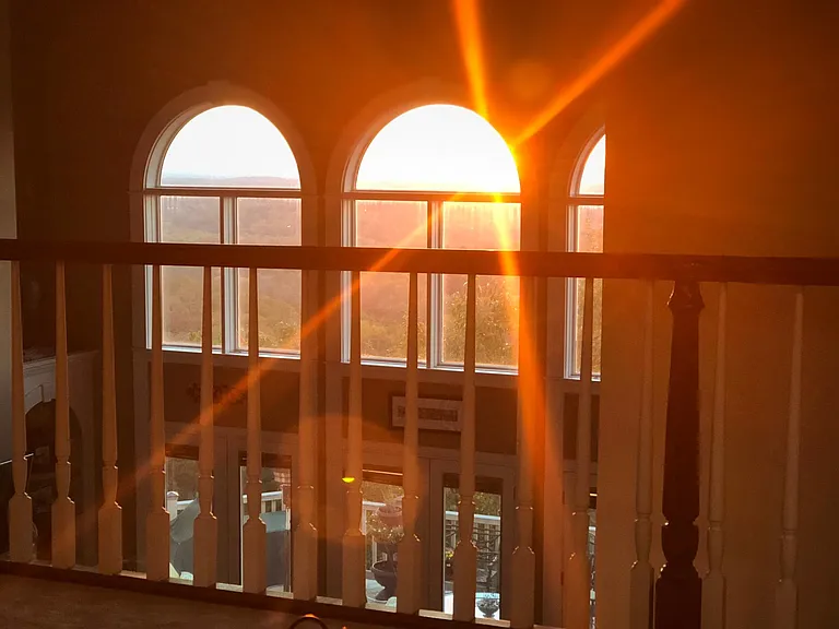 Sometimes you can enjoy the sunsets from the home office too.