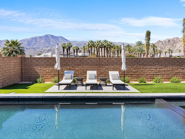 Enjoy the stunning mountain views while you work on your tan!