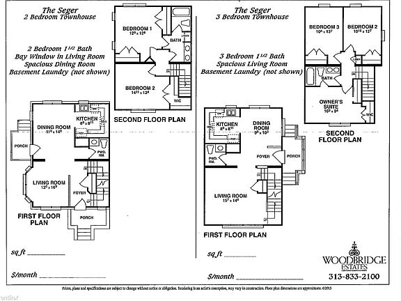 WBE 2-3 Bdrm Seger