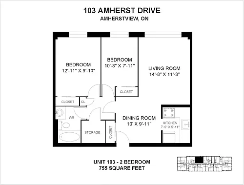 Floor plan 103-109