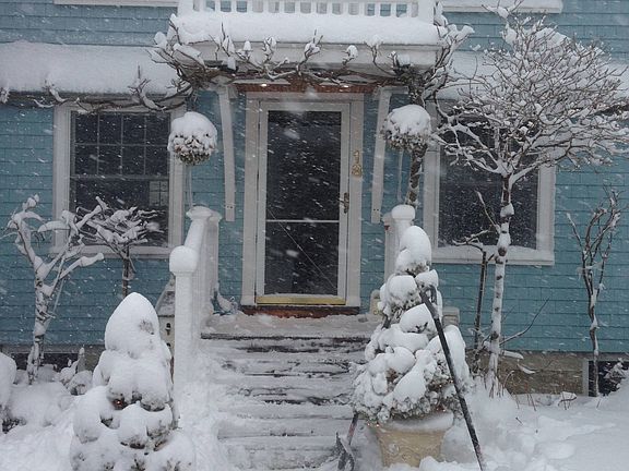 Front Door in the snow