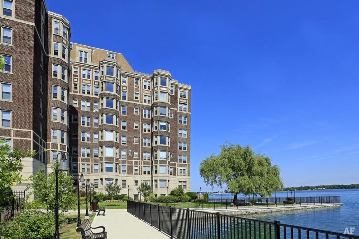 Alden Towers on the Detroit River.