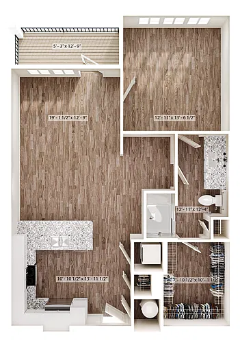 Floor plan 1/1 Pier