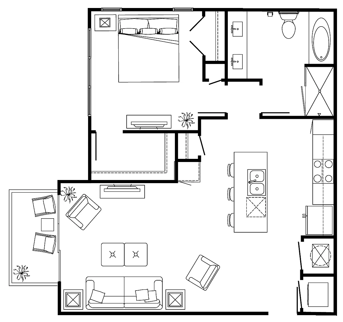 Floor plan D1