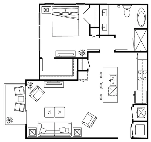 Floor plan D1