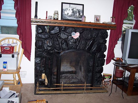 Stone Fireplace