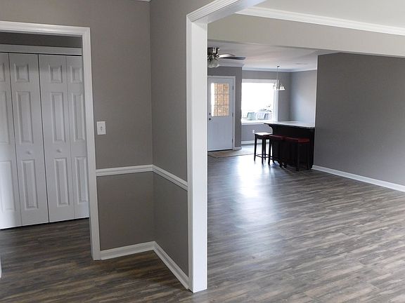 Foyer view into living area