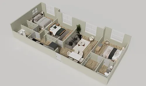 Floor plan Three Bedroom