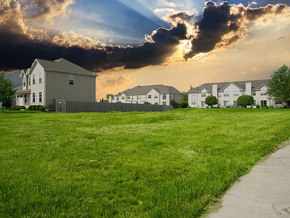 View from front corner of lot