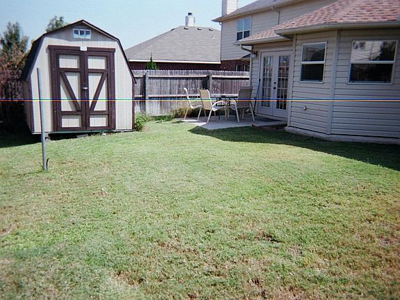 Back Yard with storage shed