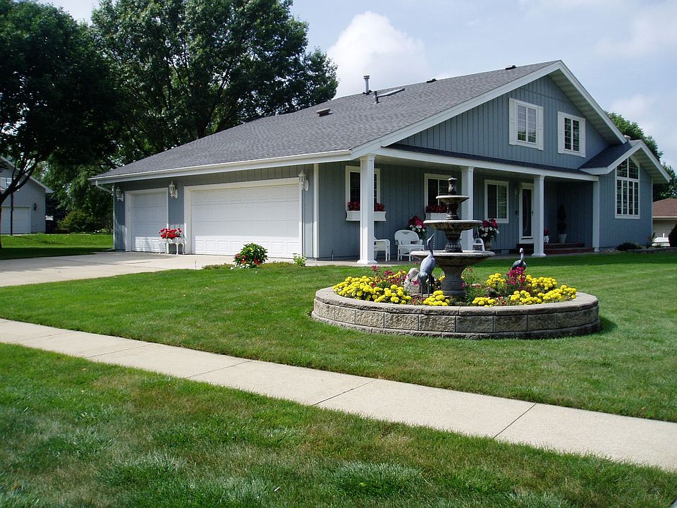 Front view of corner lot