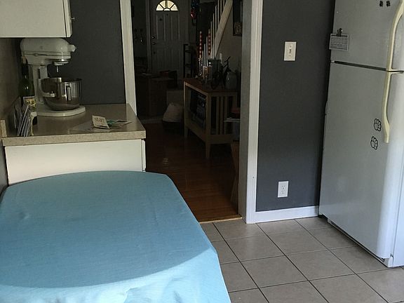 Kitchen view from back door