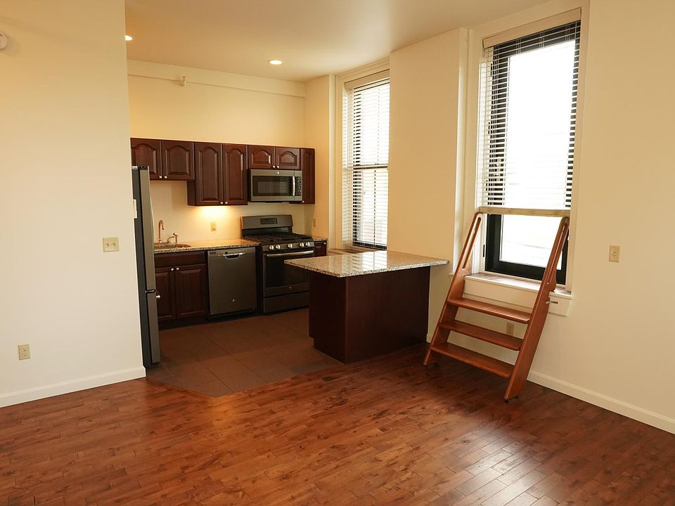 Kitchen and door to balcony.