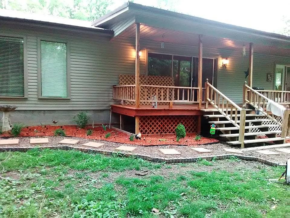 Porch stained in 2017