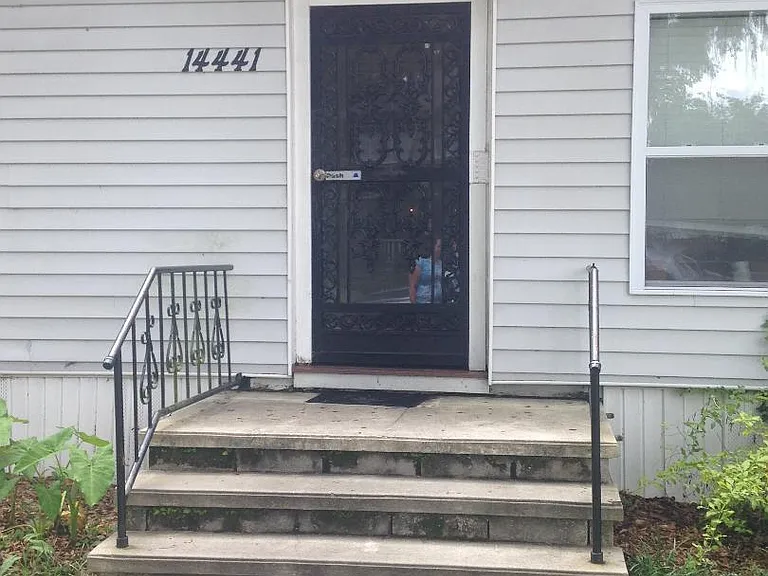Outside entrance.