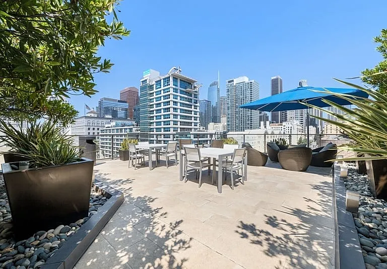 Enjoy vibrant LA sunshine and skyline views