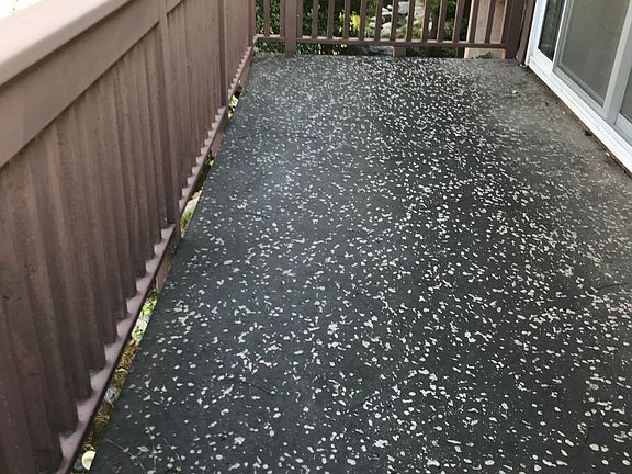 Private unit patio deck