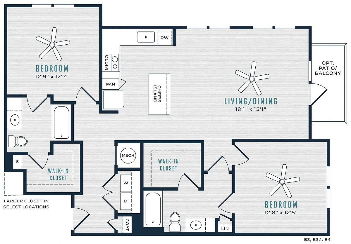 Floor plan B3