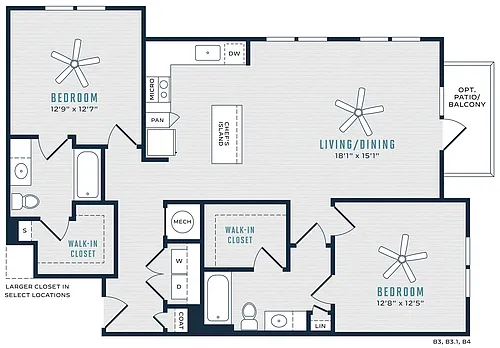 Floor plan B3