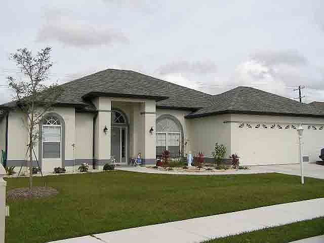 With 3 car garage