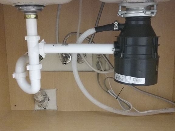 new disposal and plumbing