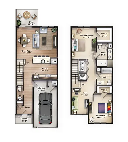 Floor plan 2 Bedroom