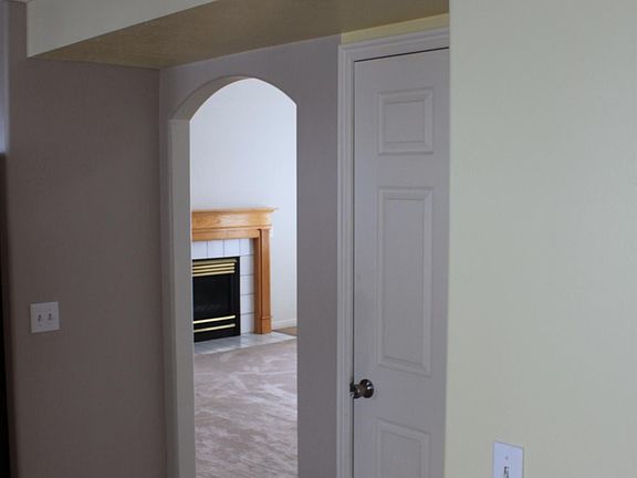 View from kitchen into living room