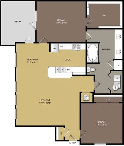 Floor plan B1A