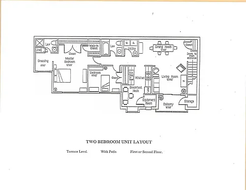 Floor plan Two Bedroom