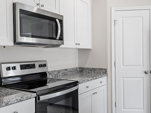 Each home comes with brand new stainless steel appliances