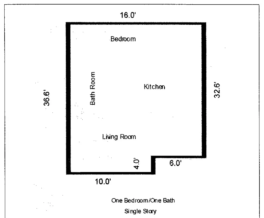 Floor plan 1 Bedroom