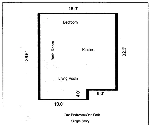 Floor plan 1 Bedroom