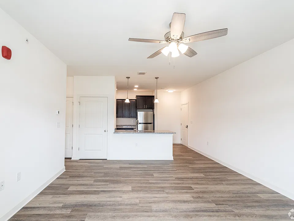 2 Bed 2 Bath - Living Room and Kitchen