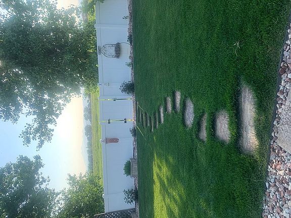 Garage door to back gate