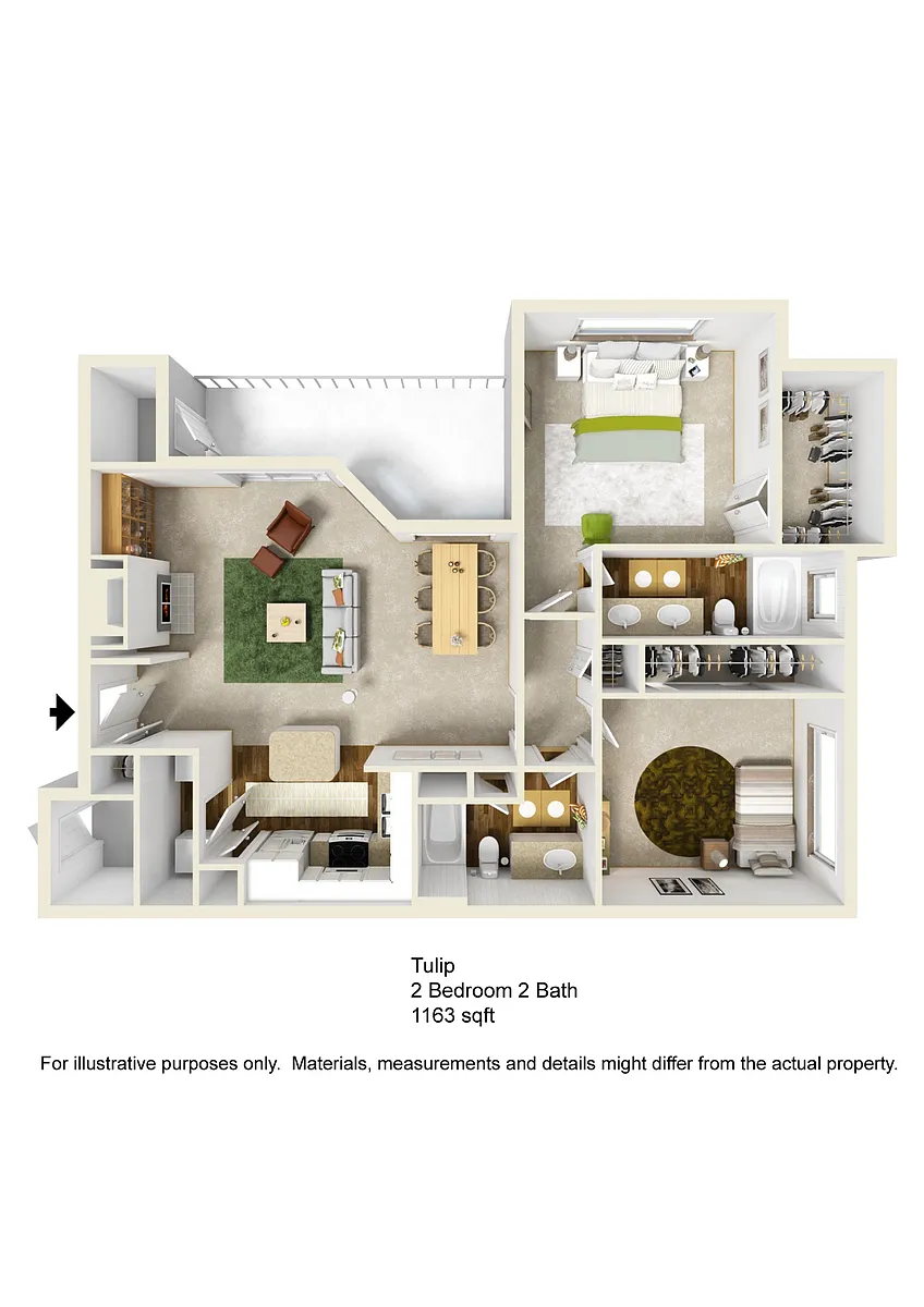 Floor plan B3 Upgraded