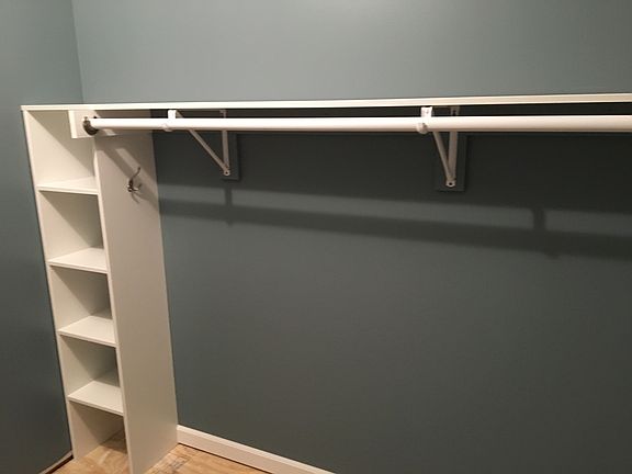 Loft bedroom walk in closet