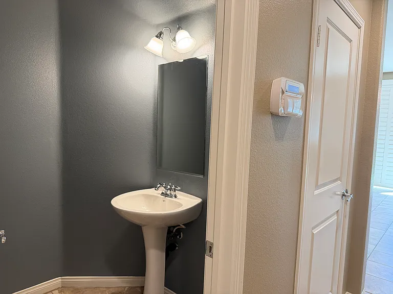 Half bathroom downstairs