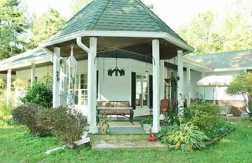 Attached gazebo.