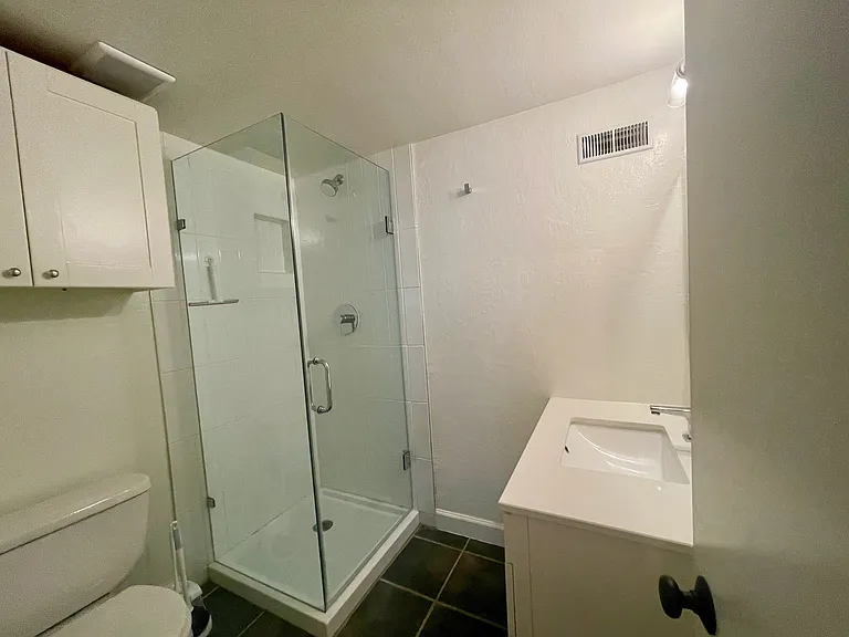 Bathroom with custom shower
