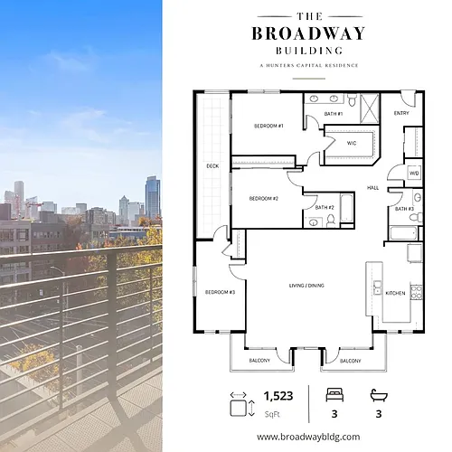 Floor plan Penthouse 3 Bedroom