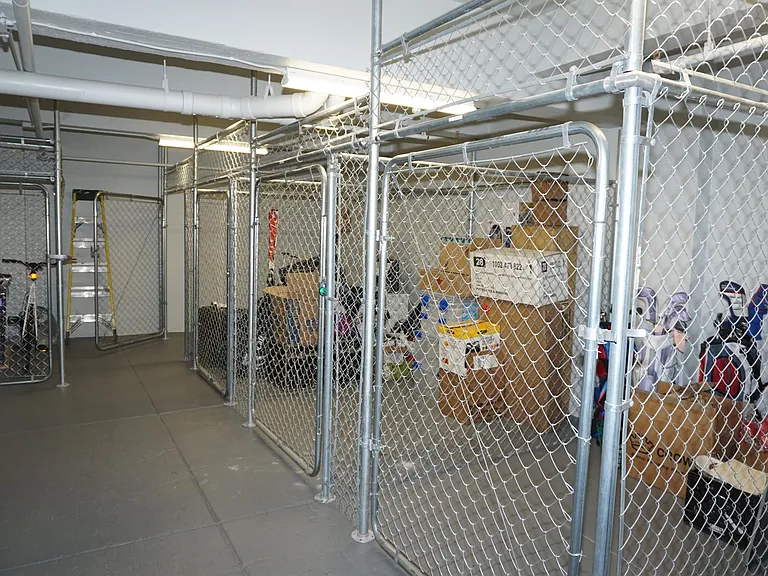 Basement storage lockers