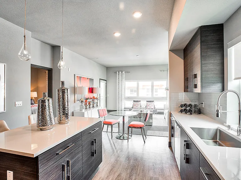 High end KitchenAid stainless steel appliances