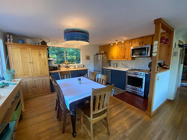 kitchen and dining