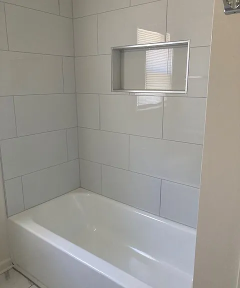 New tub and tile