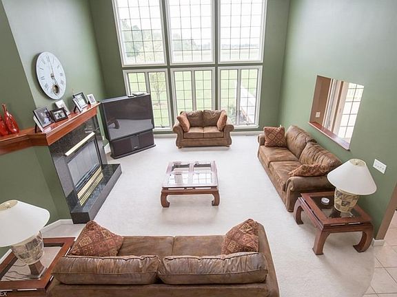 Looking down on Family Room from Second Floor