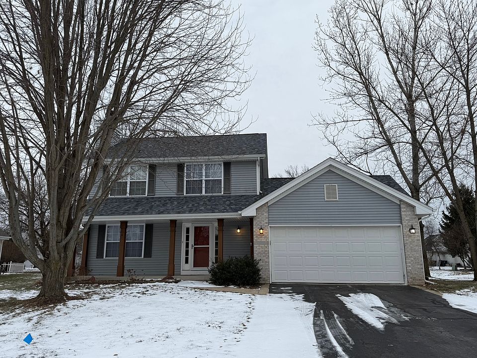Front of House - 2 Car Garage