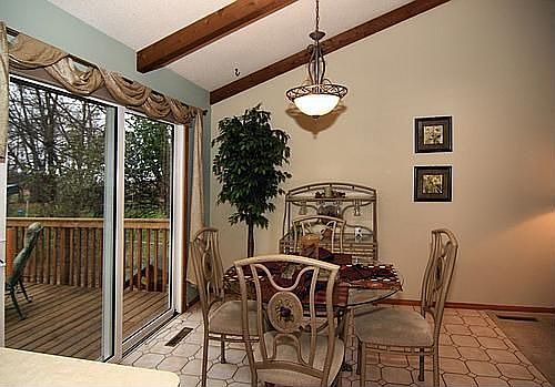 Dining Room Leads to Deck
