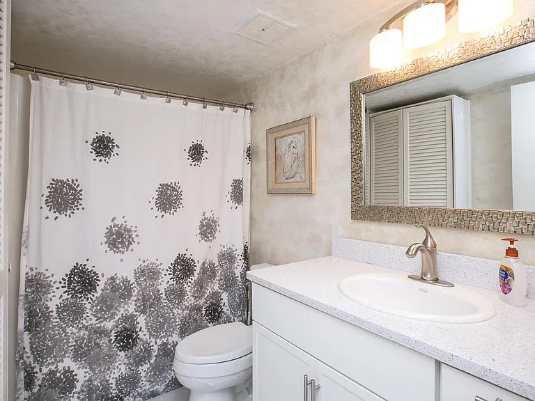 Master bath right off the master bedroom with a door to close off the suite for privacy.