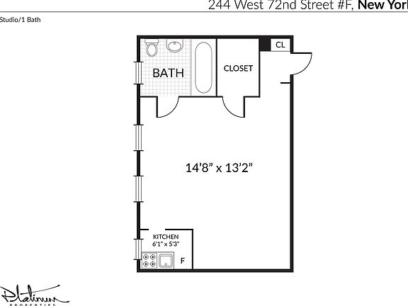 3rd image of 244 W 72nd St #F2